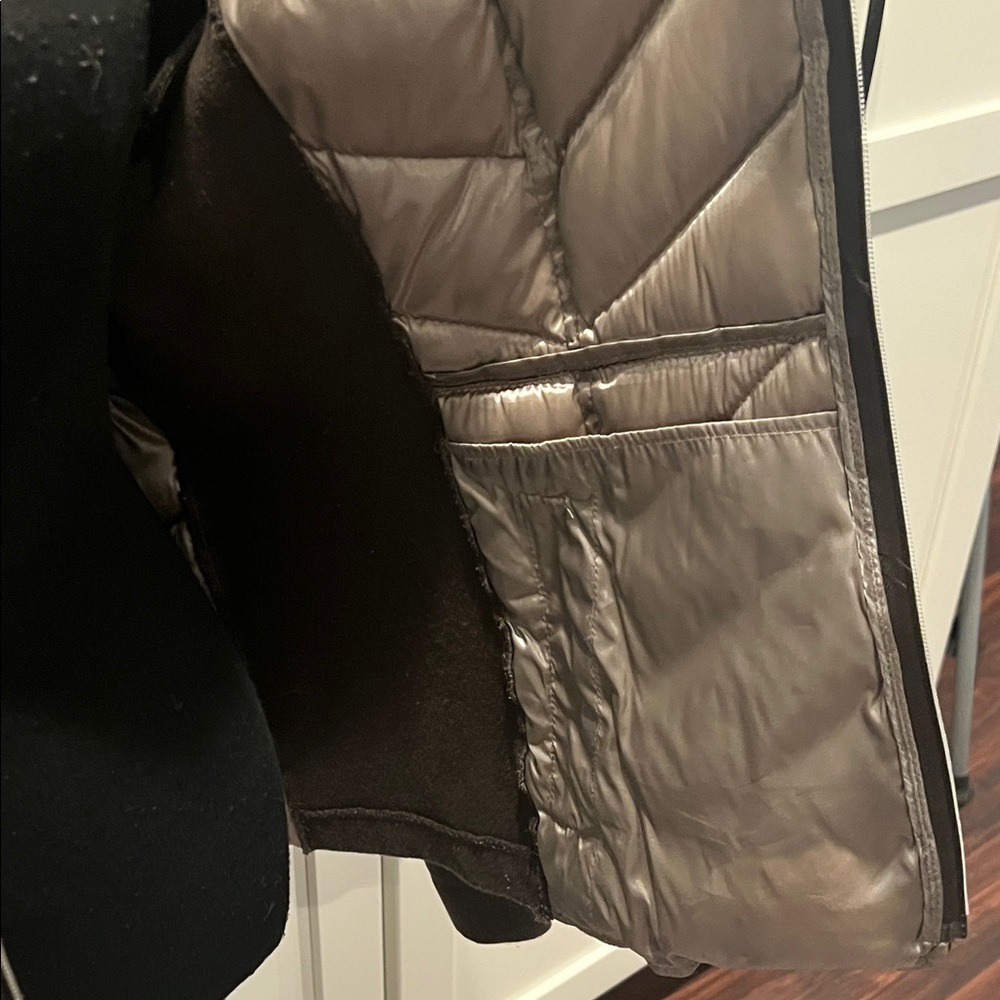 BCBGeneration Deep Purple Puffer Jacket Size L - image 4